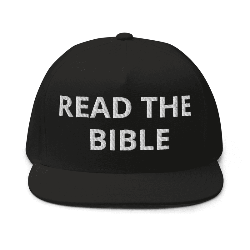 Read The Bible Snapback — Black
