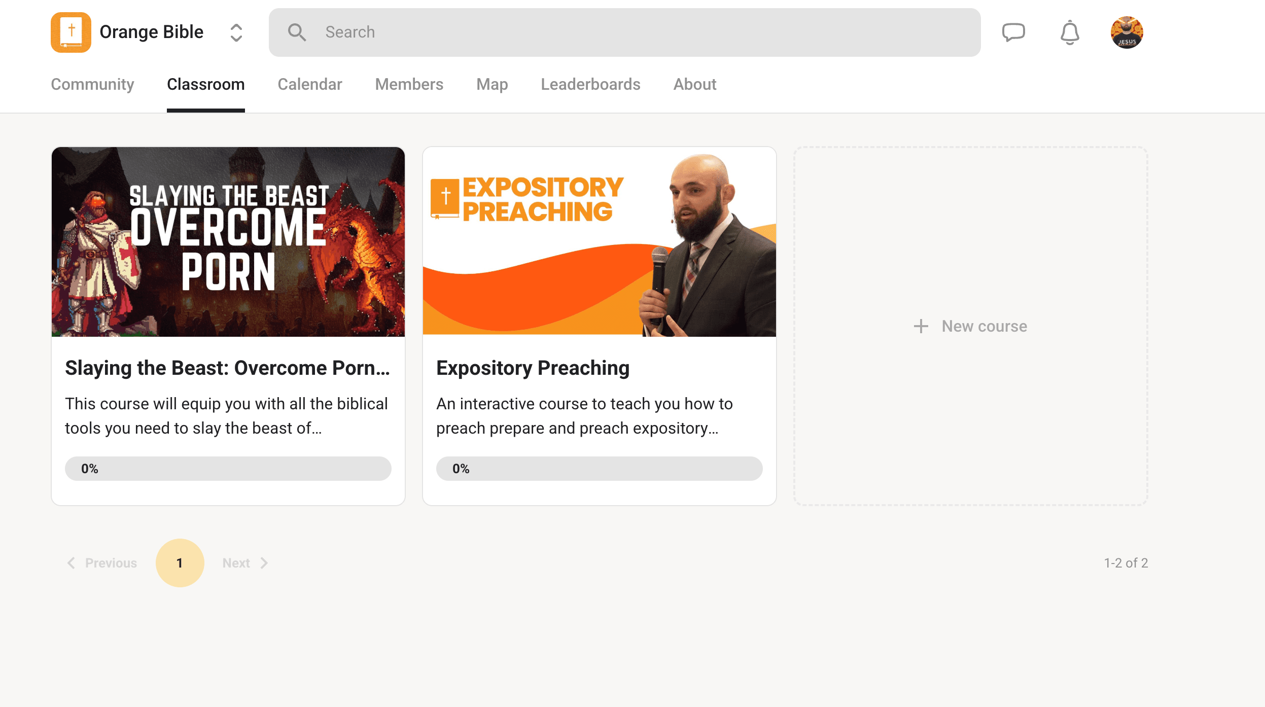 Courses & discipleship