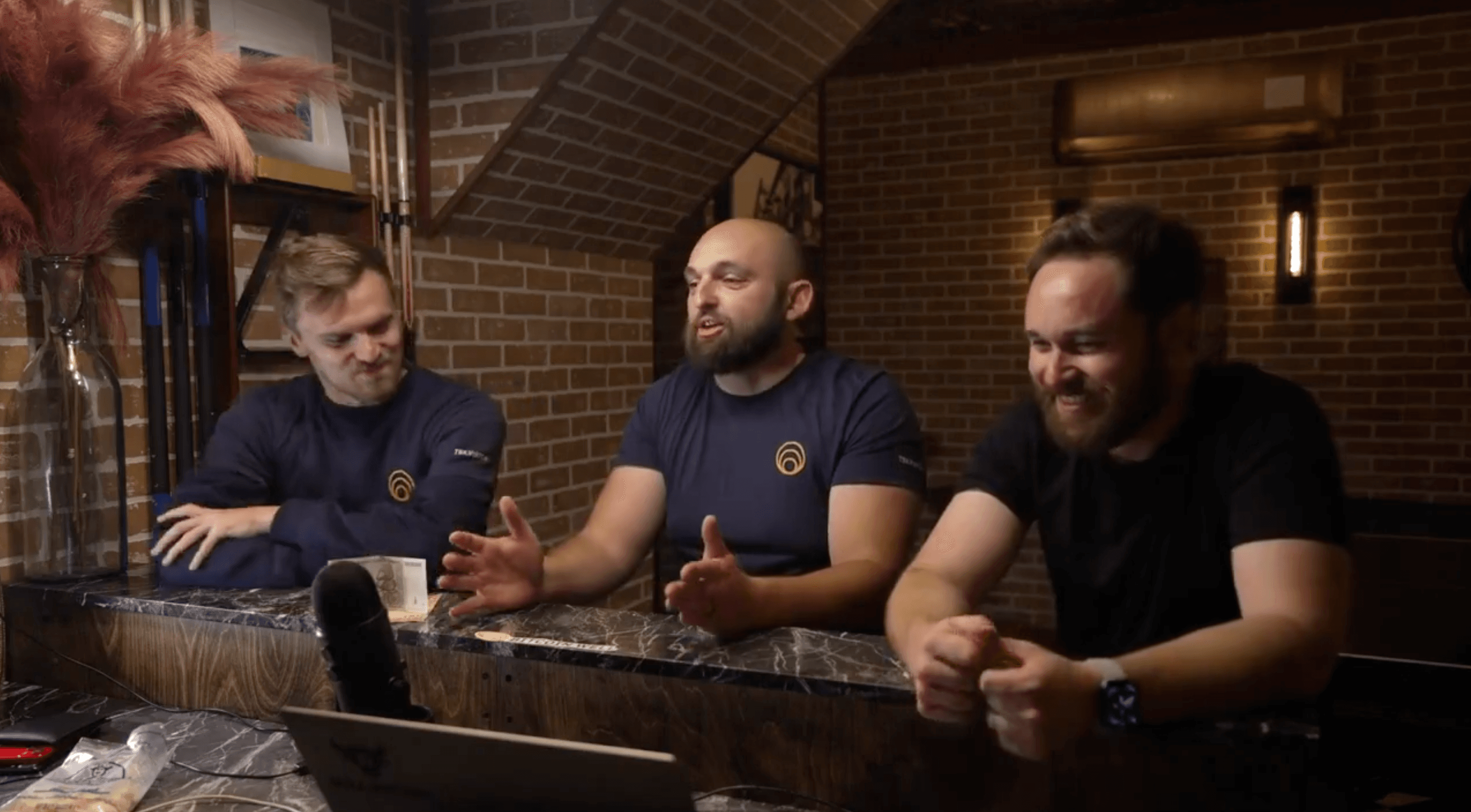 The Orange Bible podcast being recorded