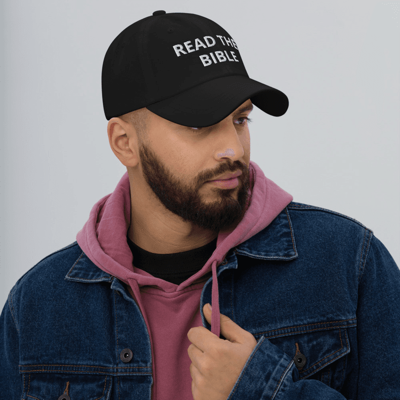 Read the Bible Dad hat — Black